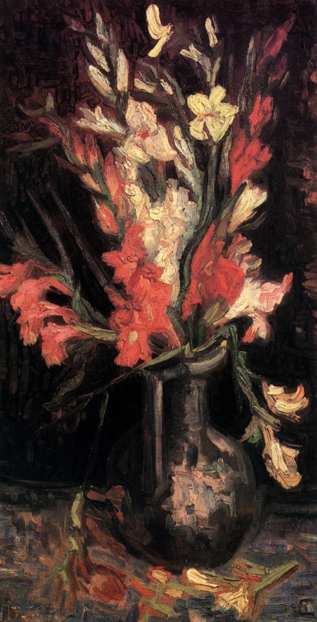  Ван Гог Париж Ваза с красными гладиолусами 